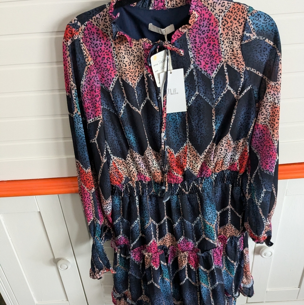 Mulla multicolor cheetah print dress